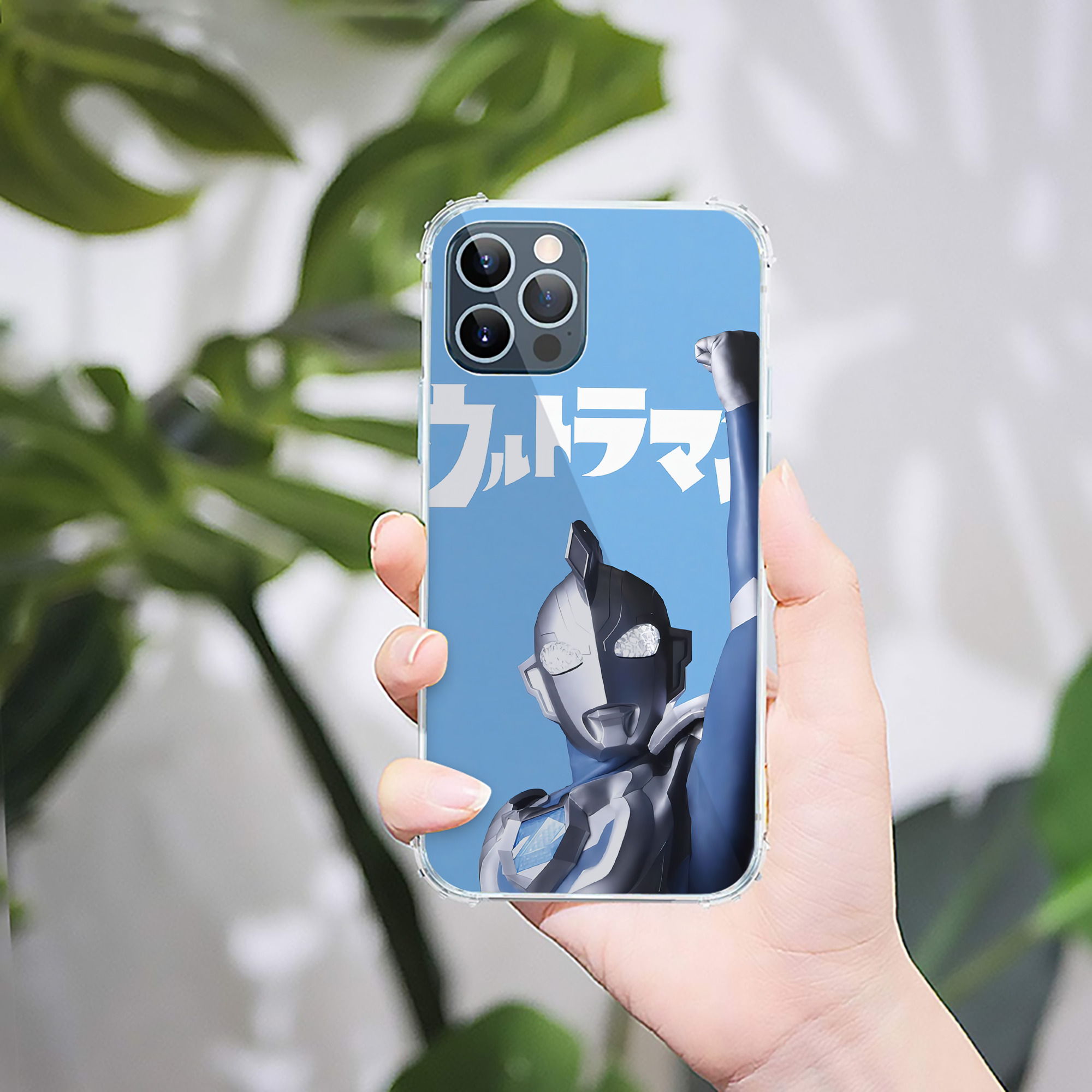 （画像用） ウルトラマン Ultraman 【iPhone 12シリーズ対応】透明スマホケース（クリアソフトケース）